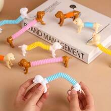 1/5/10/20 buah Boneka Anjing Plush Elastis, Beragam Desain, Cocok Sebagai Mainan Meja, Dekorasi, Ideal Sebagai Hadiah Anak-anak, Hadiah Kelas dan Souvenir Pesta, Warna, Gaya dan Desain Acak - MultiWarna - View 8