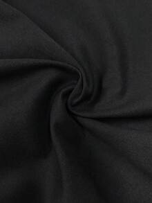IGKEEL Plus Size Women's Spring Summer Autumn Tops, Suitable For Work, Daily Wear, Commuting And Office Occasions, Solid Color Asymmetrical Hem Single Button Vest Top - Black - View 9