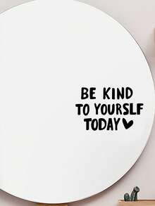 1PC"LET YOURSELF GROW" Self-Growth Motivational Quote Vinyl Decal For Bathroom Vanity Mirror Home Decor - B - View 10