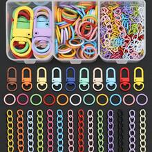 102pcs DIY Keychain Making Parts, Random Mixed Colors, Includes Rotating Lobster Clasp, Jump Rings, 5-Section Chains, Door Hooks, Connector Hooks, Suitable For Braided DIY Keychains, Bag Charms, Open Connectors, Keychain Accessories Making Materials, DIY Key Ring Accessories - Clasp & Jump Ring & Extension Chain - View 1