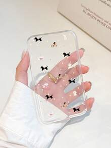 Cute Cartoon Dog Polka Dot Protective Case Compatible With Iphone Air MagSafe Battery Pack, Soft Silicone Shockproof Cover, Anti-Scratch Slim Skin Compatible With Apple MagSafe External Battery, Case Only, Battery Not Included - Multicolor - View 4