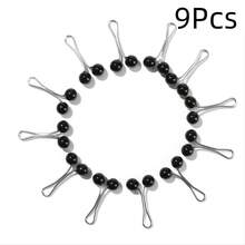 4/9Pcs U-Shaped Fixing Clips, Muslim Hijab Clips, Islamic Headscarf Accessories, Veil Decoration And Scarf Fixing Buckles - Multicolor - View 21