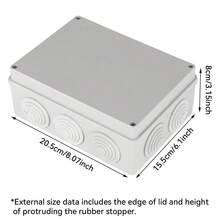 Waterproof ABS Plastic Electrical Junction Box With Reserved Holes Cable Wiring Enclosure - Junction Box C007.PC - View 6