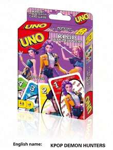 1 Buah Kartu UNO Resmi HASBRO Kartu Poker Grup K-POP Wanita Permainan Kartu Multipemain Permainan Meja Pesta Klasik - A - View 1