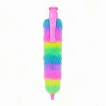 Giant Plush Ballpoint Pen - An Oversized, Fun, Short-Hair Writing Pen With A Soft Fur Design, Perfect As A Creative And Humorous Office Or School Supply Gift. It Features A Comfortable Non-Slip Grip And Is Lightweight And Easy To Carry. - A - View 9