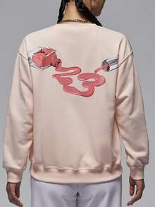 Sweatshirt Olahraga Wanita Nike/Jordan Fashion Leher Bulat Bermotif HV9371-838 - HV9371-838 - View 2