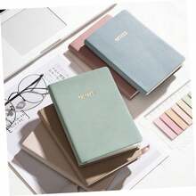 Morandi Notebook, Writing Memo Notebook, Cover Planner Notebook Suitable For School, Office, Home Minimalist Cover Notebook, Women's Minimalist Diary, Lined Paper, Hardcover Diary, Literary Fresh Handbook, Student Diary, High-Appearance Meeting Notebook - Multicolor - View 9