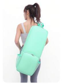 Large Capacity Yoga Mat Backpack, Fitness Sports Shoulder Bag, With Water Bottle Mesh Pocket And Yoga Block Storage, Lightweight Water-Resistant Outdoor Travel Essential - Multicolor - View 11