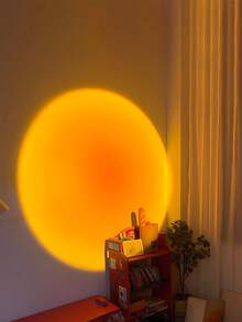 1pc Sunset Lamp With Remote Control, Atmosphere Light, INS Photography, Decorative Lamp, Sunset Lamp For Bedroom, Bedside Projection Desk Lamp, Sunset Dusk Lamp, USB Interface Room Decor Holiday Gift - Sunset Light - View 8
