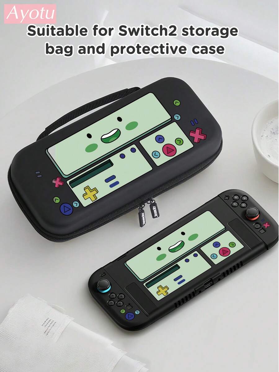 Ayotu Suitable For 2025 New Switch2 Game Console Pattern Game Console Shell And Accessories, Set Includes Protective Case, Storage Bag, Joy-Con Controller Protective Cover And Other Various Style Accessories, Ideal Gift Choice For Back To School