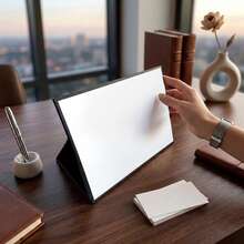 A4 Foldable Dry Erase Whiteboard, 11.6 X 8.39 Inch Portable Desktop White Board With Easel-Style Stand, Tri-Fold Tabletop Writing Board, Reusable Handheld & Desk Whiteboard For Home Office, Students & Teachers - A4 Foldable Dry Erase Whiteboard - View 2