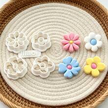 5Pcs Boho Flower Polymer Clay Cutters Set Multi Style Daisy Floral Clay Molds DIY Handmade Earring Pendant Jewelry Craft Supplies - 5pcs - View 6