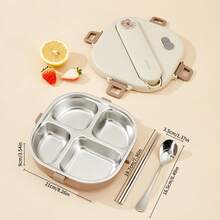 Kotak Bento Stainless Steel 304 untuk Dewasa, Wadah Makan Siang Anti Bocor yang Aman untuk Microwave, Kotak Makan Siang Logam dengan Wadah Sup dan Peralatan Makan, Kotak Bento Jepang yang Lucu, Wadah Makanan untuk Perjalanan, Wadah Persiapan Makanan untuk Siswa Sekolah - MultiWarna - View 26