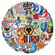 FIFA 50pcs Football Club Badge Stickers, Colorful Football Badge Style Stickers, Suitable For Scrapbooking And DIY Decoration - Multicolor - View 6