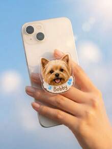 1pc Custom Pet Photo Phone Grip, Personalized Dog Or Cat Cute Handheld Accessory For Dog & Cat Lovers, Magnetic Phone Holder,Pet Lover Gift,Pet Owner Keepsake - Multicolor - View 10