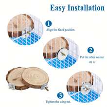 Natural Bird Perch Branch, Bird Perch Set, Parrot Cage Perch, Small And Medium Parrot Accessories, Bird Climbing And Resting Perch, Easy To Install Bird Cage Accessories, Parrot Standing Perch - A - View 3