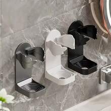2pcs Wall-Mounted Toothbrush Holder, No Drilling Required, Durable Material, Ergonomic Design, Razor Holder Storage Rack, Toothbrush Storage Rack, Bathroom Accessories, Suitable For Bathroom And RV Bathroom, Bathroom Essentials - Multicolor - View 2