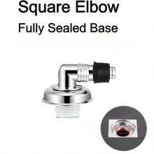 90‑Degree Washing Machine Drain Elbow Connector, Anti‑Overflow Anti‑Odor Sewer Pipe Adapter, Drain Hose Sealing Fitting, Durable Household Drainage Accessory For Bathroom & Laundry Room Washer - Multicolor - View 6