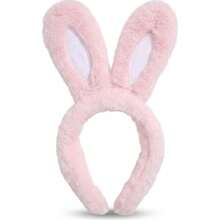 Pink Plush Rabbit Ear Headband, Soft Fuzzy Rabbit Ears Hair Accessory, Cute Rabbit Headpiece For Women And Girls, Suitable For Cosplay, Easter Party And Makeup Styling - Multicolor - View 5