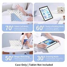 Heart Pattern Painted Effect Tablet Protective Case With Stand, Compatible With Honor 8/9/10/X8/X8A/X9/X8Pro/X9Pro, MatePad SE 11 Inch/MatePad 11 Inch/11.5 Inch, MatePad Pro, Apple 10th/11th Gen 2025 (A16), Galaxy Tab A7/A9 And Other Popular Models - Style 37 - View 9