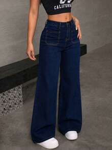 Women Jeans - Dark Blue - View 3