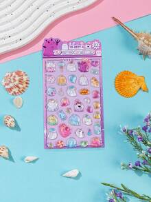 Colorful 3D Epoxy Resin Stickers - Solid Stickers - Cute Animal Series, Exquisite Appearance, 3D Design, Waterproof Self-Adhesive Decorative Stickers, Comfortable Touch, Strong Decorative Atmosphere, Suitable For DIY Decoration, Toys, Instruction Manuals, Diaries, Notebooks, Laptops, Phone Cases, Etc. - Multicolor - View 13