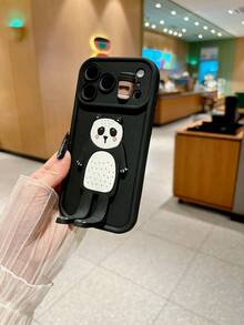 1pc 3D Animal Pattern Phone Case, Kickstand Anti-Drop Full Coverage Rear Camera Protection Premium Phone Case Compatible With Samsung, Apple, Honor, Suitable For Galaxy A05, A05S, A06, A14, A15, A16, A32 4G, A33 5G, A34, A35, A52, A54 5G, A55 5G, S20 FE, S21 FE 5G, S23, S23 FE, S23 Ultra, S23+, S24, S24 FE, S24 Ultra, S24+, Compatible With IPhone 11, 11 Pro Max, 12, 12 Pro, 12 Pro Max, 13, 13 Pro - Multicolor - View 4
