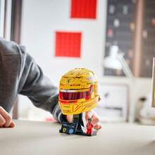 LEGO Building Blocks 43022 Ferrari Team HP Lewis Hamilton Helmet Building Blocks Collectible Display - Clear - View 6