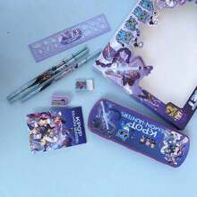 1set HASBRO K-POP Demon Hunter - A Complete K-POP Themed Stationery Set, Including Pencils, Rulers, Pencil Sharpeners, Erasers And Other Essentials - A - View 4