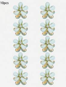Cute Faux Pearl Hair Claw, Elegant Rhinestone Flower Hair Clip, Gift For Girls, Suitable For Daily Wear, Beach Vacation, Birthday, Back To School - Multicolor - View 16