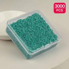 2.6mm Sundymot Fuse Beads, 3000PCS+ Green Series Independent Packaging, With Small Square Box Storage, Easy To Store, DIY Pendant Keychain, Jewelry Making Craft Material, Graduation Season Back To School, Christmas, Party Birthday Gift, Multi-Color 2.6mm Fuse Beads Bulk Refill Kit - 2.6mm Puzzle Beads - View 37