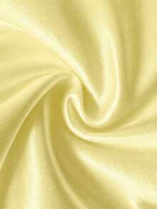 Unique Design Pleated Contrast Lace Trim Satin Knit Fitted Camisole Top For Women Summer, Aesthetic Yellow - Yellow - View 7