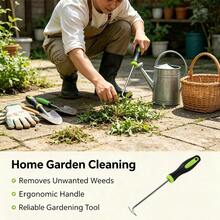 1pc Heavy Duty Metal Weeding , Suitable For Garden Cleaning, Effectively Removes Weeds, Stones And Moss, Durable, Can Be Used For Weeding, Soil Cleaning, Yard Gap Weeding, Road Gap Cleaning And Other Manual Gardening Tools - Multi-color - View 3