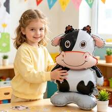 2pcs Small 3D Standing Black & White Cow Aluminum Foil Balloons, Suitable For Birthday Party Decoration Balloons, Theme Party Decoration Balloons - View 5