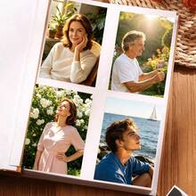 600 Pockets 4x6 Photo Album, Large Capacity Family Wedding Photo Album Holds 600 Portrait Photos - 1PC - View 2