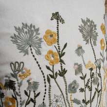 鼠尾草綠野花刺繡流蘇飾邊枕套，植物花卉裝飾靠墊套，鄉村農舍風居家裝飾，適用於沙發床臥室，1件 - Sage Green - 查看 9