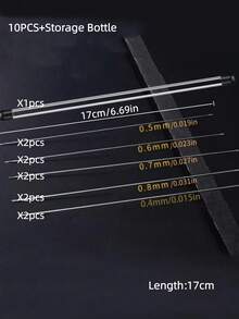 5/10/20/50pcs Set Of Bead Needles With Side Openings Jewelry Making Supplies Needles For Squishy Needih Needle Needohs For Squishy Needles For Easy Threading, Suitable For Handicraft And DIY Bead Making 17cm/6.69inch With Storage Tube - View 16