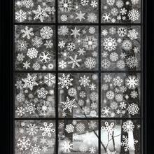 5pcs/Set 20*30cm Glue-Free Reusable PVC Christmas Static Glass Stickers, Winter White Snowflake Patterns In Various Sizes, Easy To Apply And Remove Without Residue Window Decor, Suitable For Christmas, New Year, Winter Party, Home Living Room, Store Window, Classroom, Office And Glass Door/Window Decoration - Multicolor - View 4