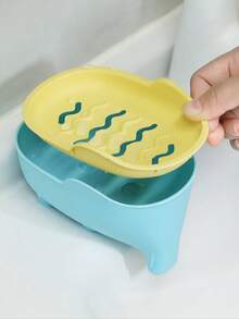 New Double-Layer Creative Cute Elephant Shaped Soap Dish, Bathroom Home Decor, Drainage Rack, Suitable For Kitchen - A - View 9