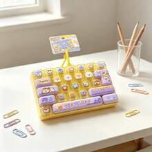 1pc Mechanical Keyboard Keycap Stress Relief Toy, 26-Key Fingertip Fidget Keychain Pendant For Bag - Multicolor - View 14