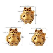 3 buah/Set Pembakar Dupa Kucing Keberuntungan, Bentuk Kucing Melambaikan Tangan dengan Desain Ukiran Berongga, Ornamen Dekorasi Feng Shui, Cocok untuk Ruang Teh, Ruang Belajar, Meja Meditasi Zen, Ruang Tamu, Meja Kantor - 3pcs - View 11