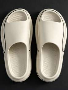 Fashionable Multi-Functional Spring/Summer Unisex Sandals, Comfortable To Wear, Suitable For Long-Term Use Without Causing Foot Fatigue, Quiet And Durable Sole, Essential For Home, Hotel Or Office - White - View 1
