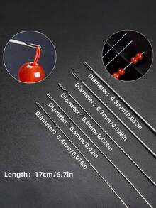 5/10/20/50pcs Set Of Bead Needles With Side Openings Jewelry Making Supplies Needles For Squishy Needih Needle Needohs For Squishy Needles For Easy Threading, Suitable For Handicraft And DIY Bead Making 17cm/6.69inch With Storage Tube - View 3
