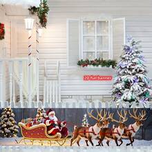 Merry Christmas Decoration Banner, Christmas Theme Party Decor, Indoor, Outdoor, Yard Decoration - A - View 1
