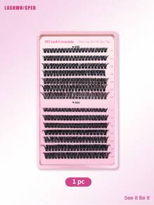 Dense 30D-100D Single Cluster False Eyelash Set, Includes Eyelash Tweezers And Eyelash Brush, D Curl Soft Lashes, Create Dramatic Eye Makeup - Multicolor - View 7