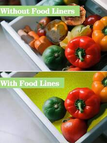 5pcs Refrigerator Drawer Liners, Fruit & Vegetable Freshness Extension Mats, Suitable For Refrigerator Drawers, Refrigerator Storage & Organization, Bright Yellow Refrigerator Shelf Liners - Yellow - View 5