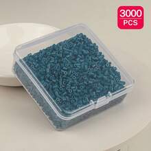 Manik-manik Fuse Sundymot 2,6mm, 3000 PCS+ Sistem Warna Hijau & Biru, Kemasan Terpisah, Dengan Kotak Penyimpanan Persegi Kecil, Mudah Disimpan, Gantungan Kunci Liontin DIY, Bahan Kerajinan Pembuatan Perhiasan, Musim Wisuda Kembali ke Sekolah, Natal, Hadiah Pesta Ulang Tahun, Kit Isi Ulang Massal Manik-manik Fuse 2,6mm Multi-Warna - Manik-manik puzzle 2,6mm - View 30