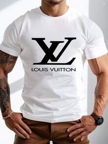 Men's Pure Cotton Short Sleeve T-Shirt Casual Summer Basic Crew Neck Tee Top Everyday Wear Comfortable Soft - 白色 - 查看 8