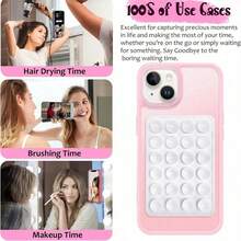 5pcs Random Color Silicone Phone Suction Cup Holder - Peel-Off Adhesive Back - Suitable For Daily Lifestyle - Multicolor - View 3