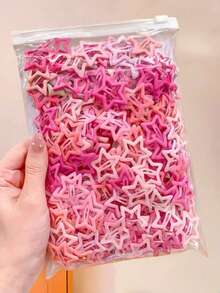 100/50/30/10 Pcs Cute Y2K Star BB Clips, Pink Bangs Clips, Basic Hair Accessories - Suitable For Girls, Daily School Party Sports - Multicolor - View 4